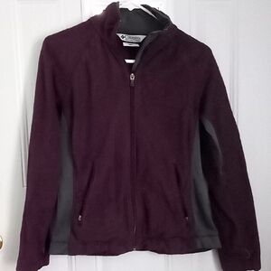 Columbia Women's Deep Purple and Gray Ski Jacket